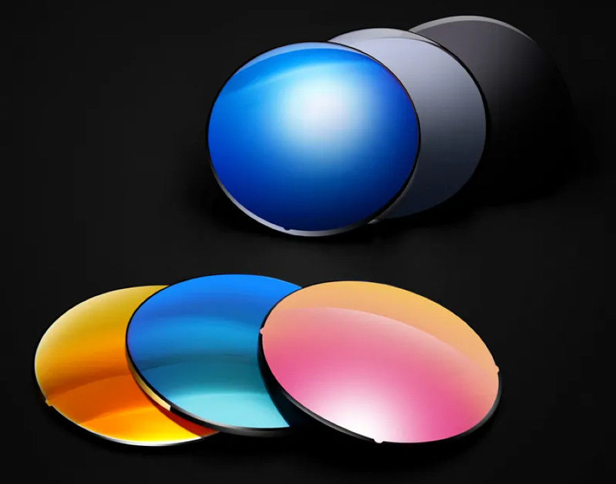 Filtros de vidro óptico redondo personalizáveis Filtros de vidro colorido para separação de cores